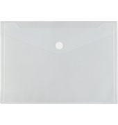 Doppel-Sichttasche A4 quer, Klett- verschluss, farblos matt transparent