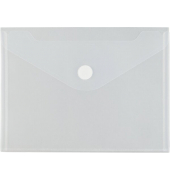 Doppel-Sichttasche A5 quer, Klett- verschluss, farblos matt transparent