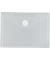 Doppel-Sichttasche A6 quer, Klett- verschluss, farblos matt transparent