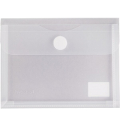 Dokumententasche 40121-04, A6, transparent farblos, Polypropylen (PP), Klettverschluss