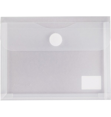 Sichttasche A6, Dehnfalte farblos matt transparent