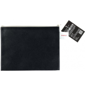 Reißverschlussbeutel A5, schwarz opak, Non Woven PP, 190 x 255 mm