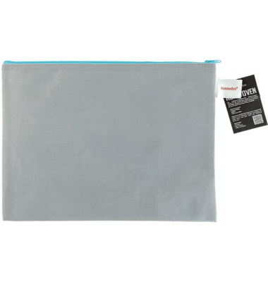Reißverschlussbeutel A4, grau opak, Non Woven PP, 270 x 350 mm
