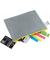Reißverschlussbeutel A5, grau opak, Non Woven PP, 190 x 255 mm