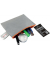Reißverschlussbeutel A6 grau opak, Non Woven PP, 125 x 180 mm