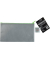 Reißverschlussbeutel DL grau opak, Non Woven PP, 120 x 220 mm