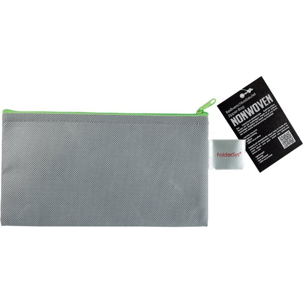 4250037432138 - Reißverschlussbeutel DL grau opak Non Woven PP 120 x 220 mm 4250037432138 10 Stück