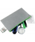 Reißverschlussbeutel DL grau opak, Non Woven PP, 120 x 220 mm