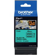 Fle-Einzelfähnchen-Etiketten,21x45mm, schwarz auf grün, 72 StkKassette