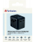 Verbatim Universal Travel Ladeadapter schwarz, 20 W