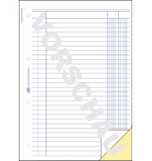 Kolonnenbuch, 2 Kolonnen, selbstdurch- schreibend, DIN A4, 2 x 40 Blatt