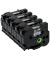 Farbb, Ptouch,24mm8m, silberschwarz laminiert, Multipack (5 StkPack)