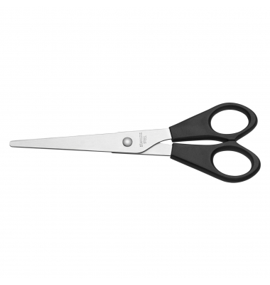 Schere E-34160 BP 14,8cm Stahl rostfrei sw Schere E-34160 BP 14,8cm Stahl rostfrei sw
