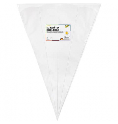 Bastel-Schult&uuml;te 92500, wei&szlig;, 68cm, 6-eckig