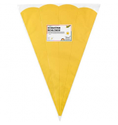 Bastel-Schult&uuml;te 92514, gelb, 68cm, 6-eckig