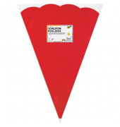 Bastel-Schult&uuml;te 92520, rot, 68cm, 6-eckig