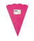 Bastel-Schult&uuml;te 92523, pink, 68cm, 6-eckig