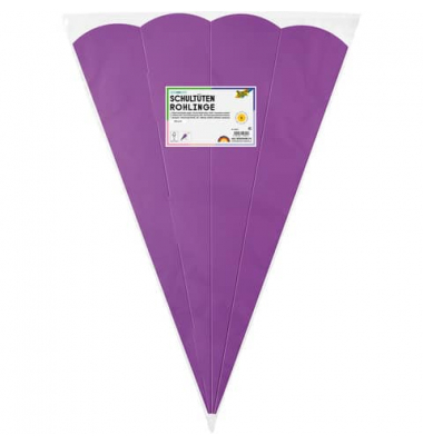 Bastel-Schult&uuml;te 92531, lila, 68cm, 6-eckig