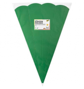 Bastel-Schult&uuml;te 92553, gr&uuml;n, 68cm, 6-eckig