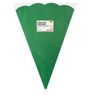 Bastel-Schult&uuml;te 92553, gr&uuml;n, 68cm, 6-eckig