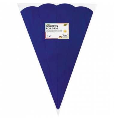 Bastel-Schult&uuml;te 92535, dunkelblau, 68cm, 6-eckig