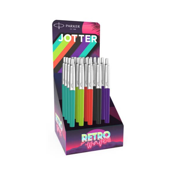 20 Stück Parker Kugelschreiber JOTTER 80S Retro 2186316, blau, M, nachfüllbar 3026981236501 Parker