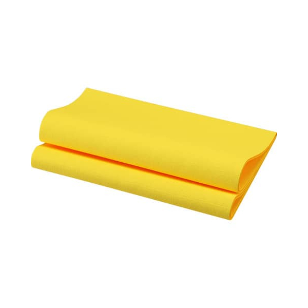 Duni Servietten 201547, gelb / Uni, 3-lagig, 40x40cm 7321012015473 Duni 12 Stück