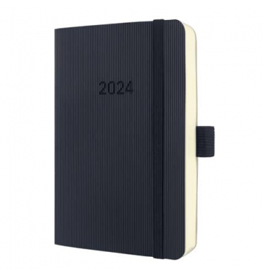 Buchkalender C2521, Conceptum, schwarz, 1 Tag / 1 Seite, 9,3x14cm (A6), 2026