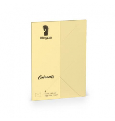 Designbriefumschlag Coloretti 220705519, C6, nassklebend, 80g, sandbraun