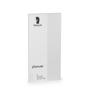 Blanko-Gru&szlig;karten Briefkarte 220703511 DIN lang hoch doppelt 225g hellgrau