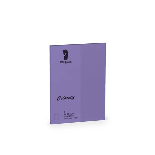 4014970413001 - Briefkarte 220706592 A6 225g lila 4014970413001 COLORETTI 5 Stück