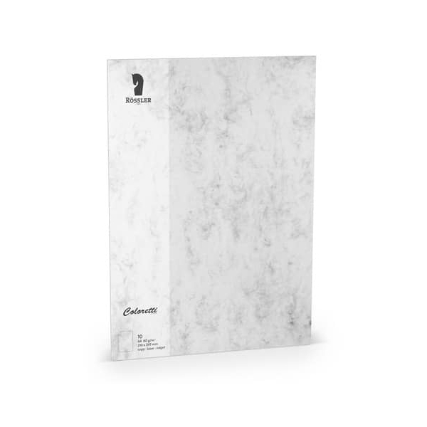 4014970413247 - 220701514 Briefbogen A4 80g 10ST grau marmora 4014970413247 COLORETTI 10 Stück