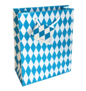 Geschenktasche 1502-2600 Bayernraute, allgemein, Kordelband mit Geschenkanh&auml;nger, Bayernraute, 18cm x 21cm