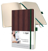 Notizbuch CO674, Conceptum Nature Edition, braun, A5, kariert, 100g, 97 Blatt / 194 Seiten