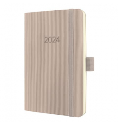 C2431 Buchkalender 2024 A6 taupe
