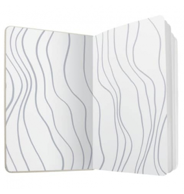 Notizbuch JN351, Jolie, grau, A5, liniert, 80g, 87 Blatt / 174 Seiten