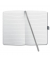 Notizbuch JN351, Jolie, grau, A5, liniert, 80g, 87 Blatt / 174 Seiten