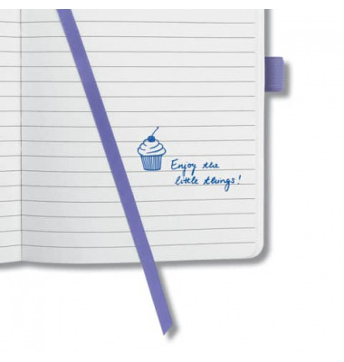 Notizbuch JN131, Conceptum Jolie Flair, violett, A5, liniert, 80g, 87 Blatt / 174 Seiten
