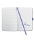 Notizbuch JN130, blau, A6, liniert, 80g, 87 Blatt / 174 Seiten