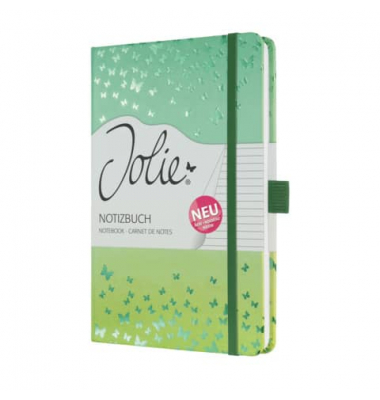 Notizbuch JN347, Jolie, grün, A5, liniert, 80g, 87 Blatt / 174 Seiten