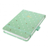 Notizbuch JN396, Conceptum Jolie, gr&uuml;n, A5, kariert, 100g, 79 Blatt / 158 Seiten