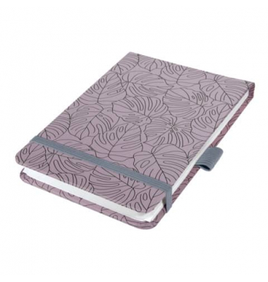 Notizbuch JN352, violett, A5, kariert, 100g, 79 Blatt / 158 Seiten