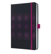J4213 Buchkalender 2024 A5 sparkling black