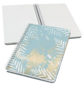 Notizbuch JN614, mit Spirale Jolie, blau, A5, kariert, 120g, 60 Blatt / 120 Seiten