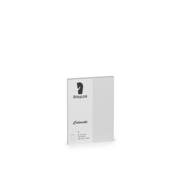 10 Stück Rössler Blanko-Grußkarten 220709511 A7 225g hellgrau 4014970412653 Rössler 5 Stück