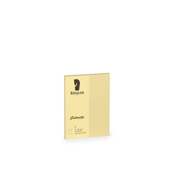 10 Stück Rössler Blanko-Grußkarten 220709519 A7 225g sandbraun 4014970412769 Rössler 5 Stück