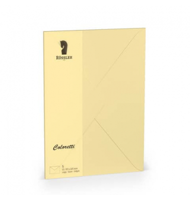 Designbriefumschlag Coloretti 220711519, C5, nassklebend, 80g, sandbraun