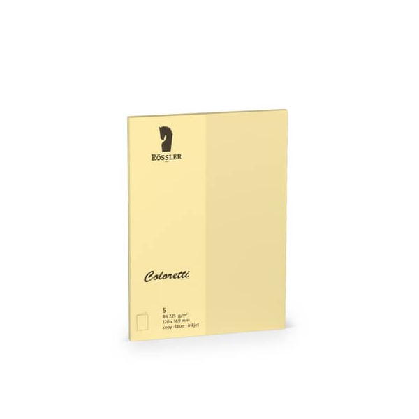 4014970412783 - Briefkarte 220719519 DIN B6  125 cmx176 cm 225g sandbraun 4014970412783 COLORETTI 5 Stück