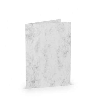 Blanko-Grußkarten 220719514 DIN B6 = 12,5 cmx17,6 cm 225g grau marmora