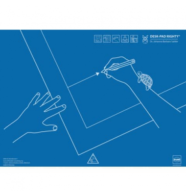 Schreibunterlage 512.01.19 blau Skizze 43x50cm